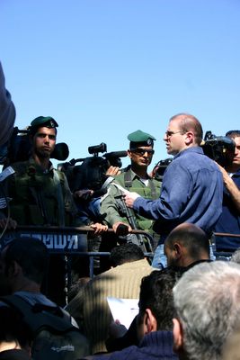 Sami Awad at Bethlehem Checkpoint